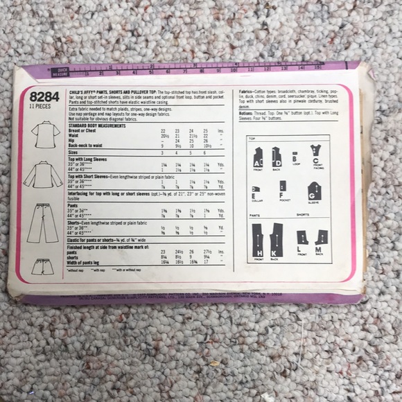 Vintage kids sewing patterns - Picture 3 of 5